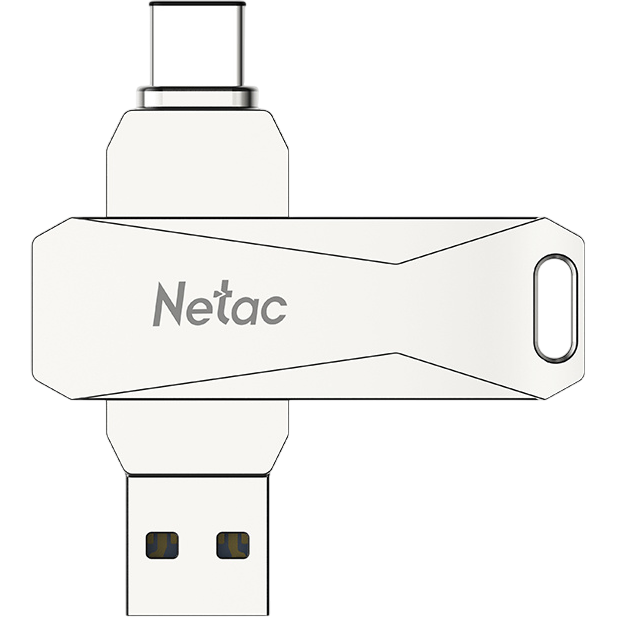 USB Flash накопитель 64Gb Netac U782C USB3.2 Silver - NT03U782C-064G-32PN - фото 3
