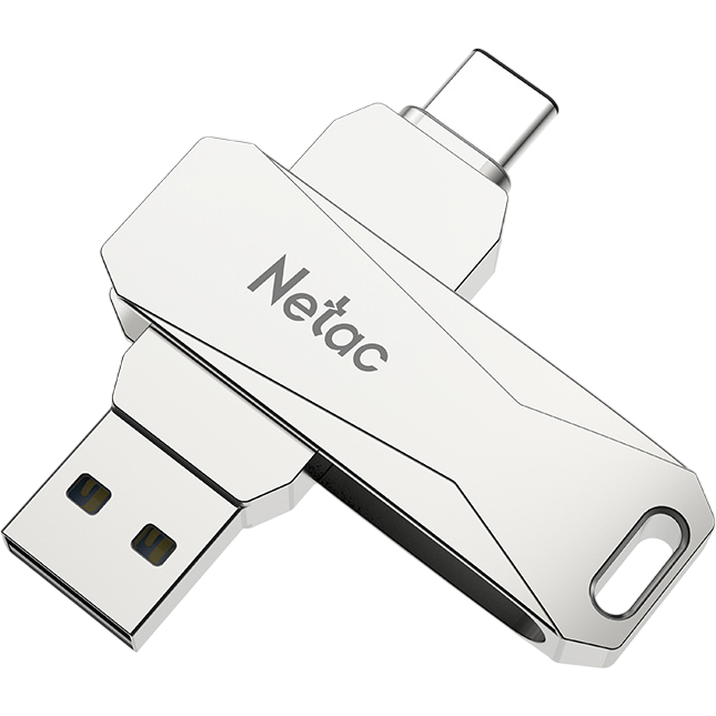 USB Flash накопитель 128Gb Netac U782C USB3.2 Silver - NT03U782C-128G-32PN - фото 2