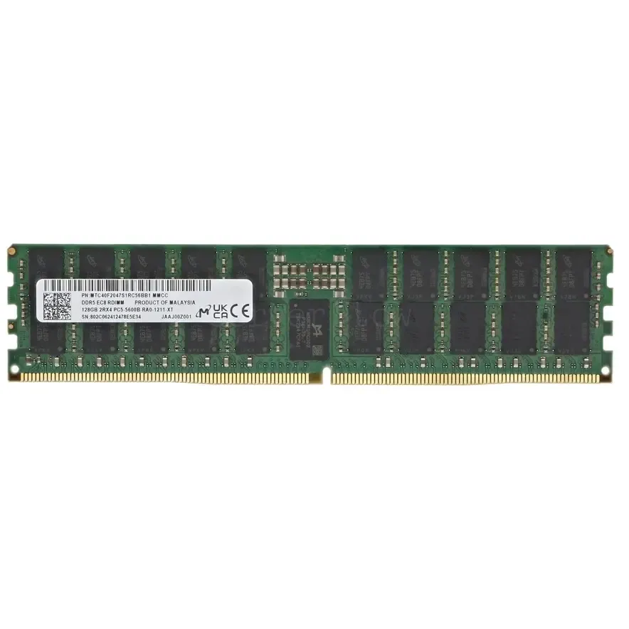 Оперативная память 128Gb DDR5 5600MHz Micron ECC Reg (MTC40F2047S1RC56BB1) OEM