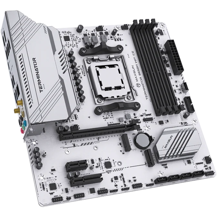 Материнская плата Maxsun Terminator B650M WIFI ICE - MS-Terminator B650M WIFI ICE - фото 2