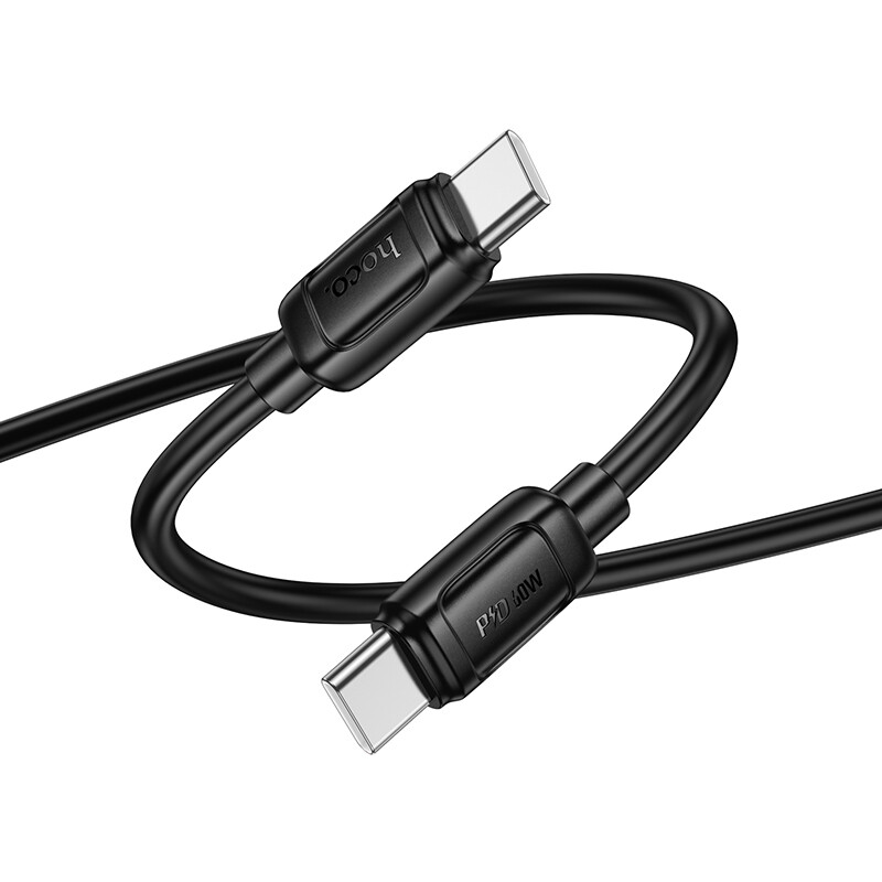 Кабель USB Type-C - USB Type-C, 1м, HOCO X115 Black