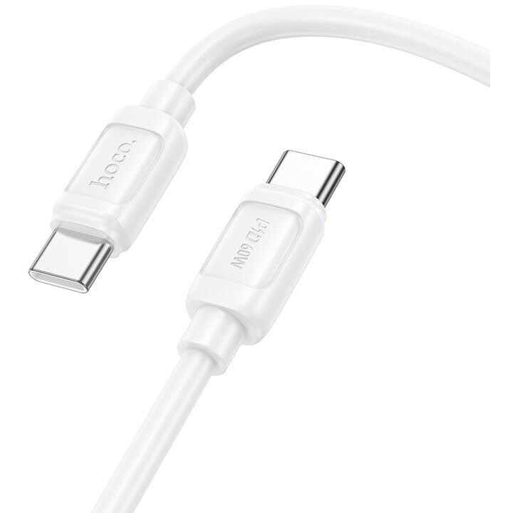 Кабель USB Type-C - USB Type-C, 1м, HOCO X115 White