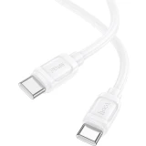 Кабель USB Type-C - USB Type-C, 1м, HOCO X115 White (52001)