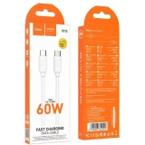 Кабель USB Type-C - USB Type-C, 1м, HOCO X115 White (52001)