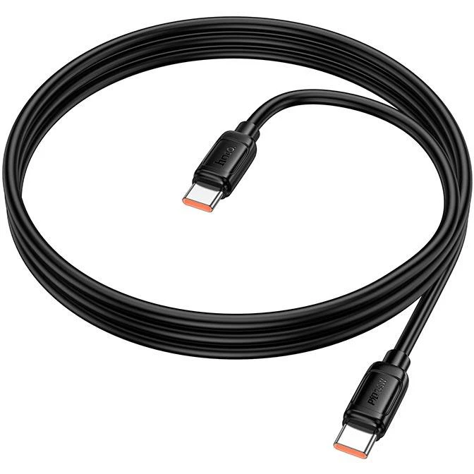 Кабель USB Type-C - USB Type-C, 1м, HOCO X115 Black (52018) - фото 2