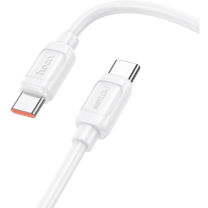 Кабель USB Type-C - USB Type-C, 1м, HOCO X115 White (52025)