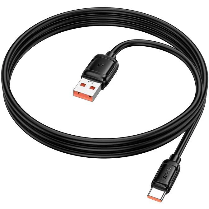 Кабель USB - USB Type-C, 1м, HOCO X115 Black - 51974 - фото 2