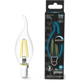 Филаментная лампочка Gauss Filament Candle Dimmable 4100K (5 Вт, E14), 10 шт. (104801205-D)