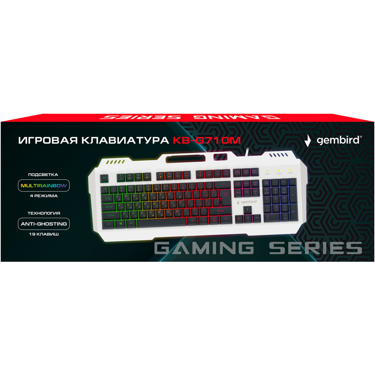 Клавиатура Gembird KB-G710M-S Black - фото 3