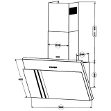 Вытяжка CENTEK CT-1826-60 White