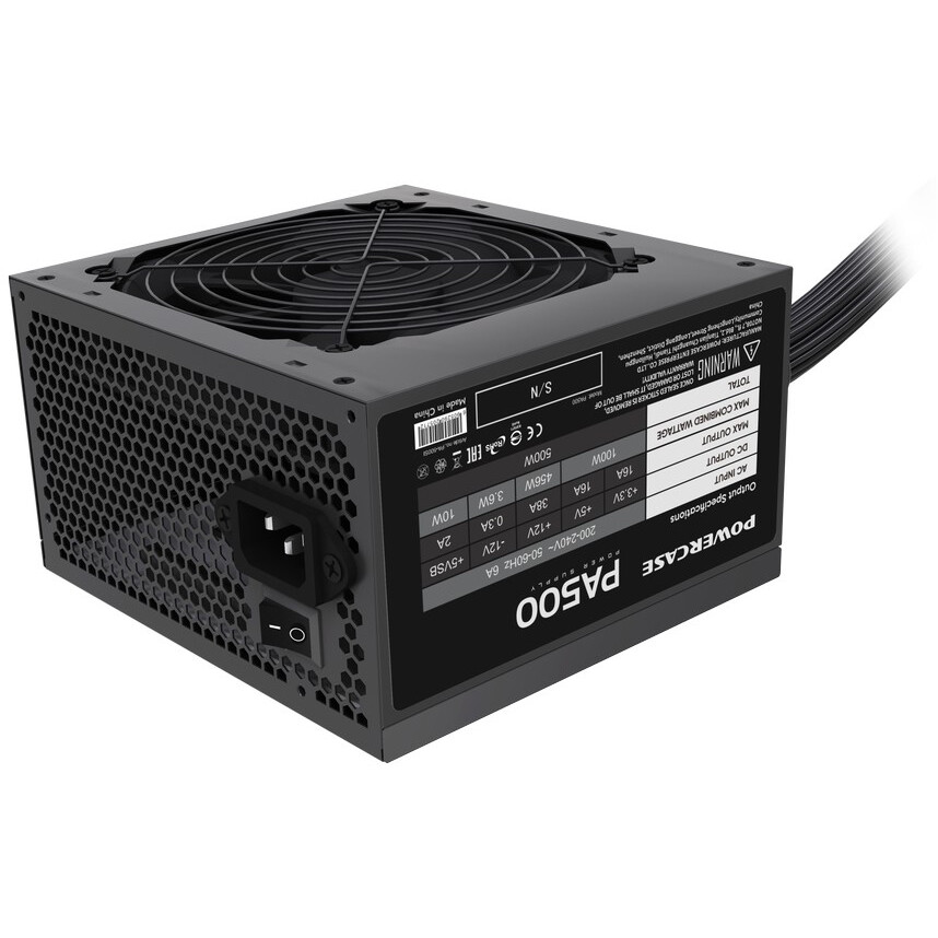 Блок питания 500W Powercase PA500 - PA-500SI
