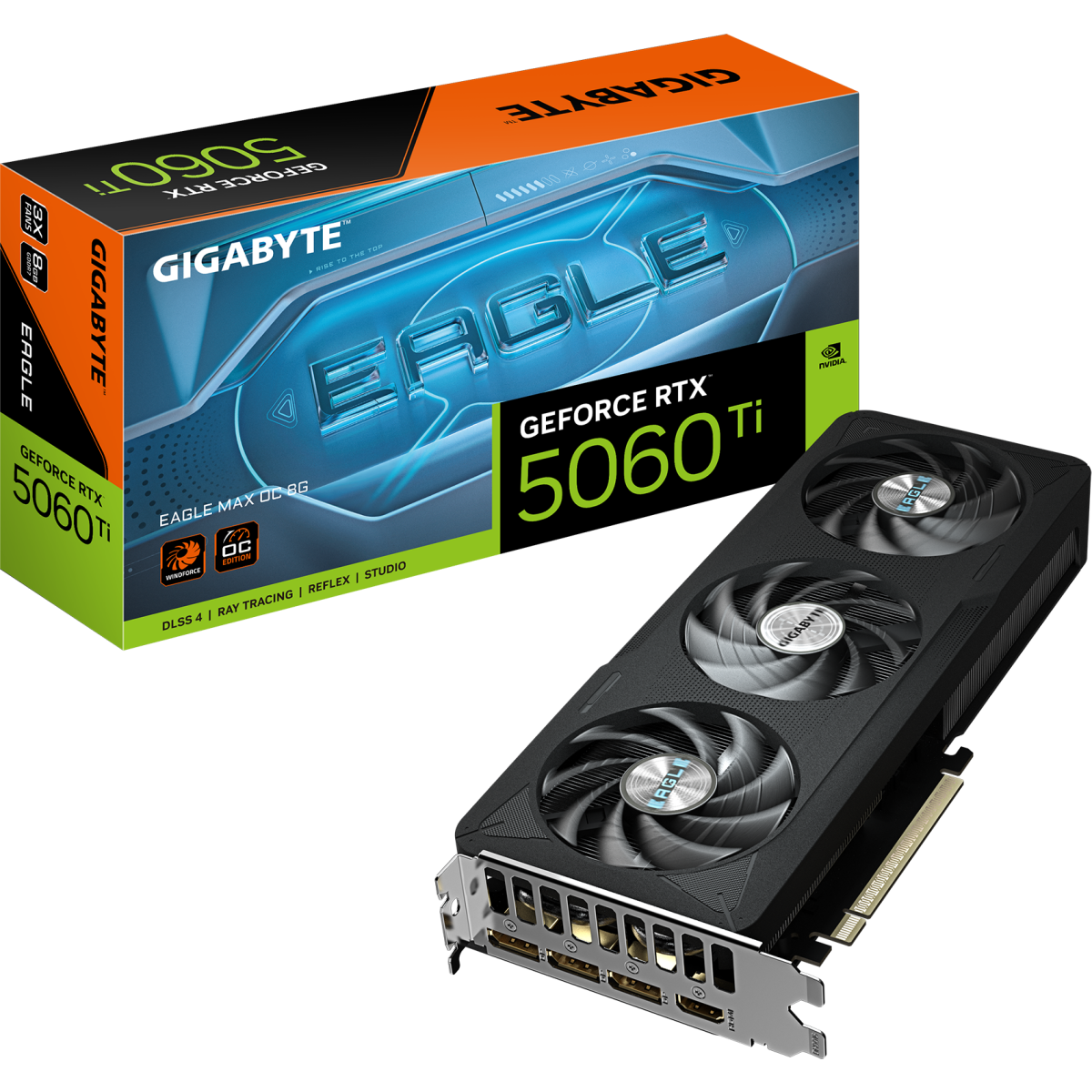 Видеокарта NVIDIA GeForce RTX 5060 Ti Gigabyte EAGLE MAX OC 8Gb (GV-N506TEAGLEMAX OC-8GD) - фото 9