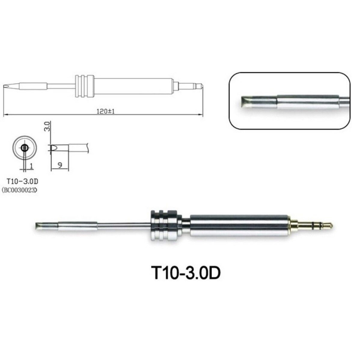 Жало Atten T10-3.0D - ACF030017 - фото 2