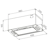 Вытяжка MEFERI INBOX60BK GLASS ULTRA