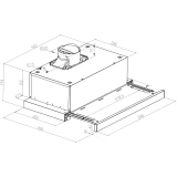 Вытяжка MEFERI SLIDEBOX60WH POWER