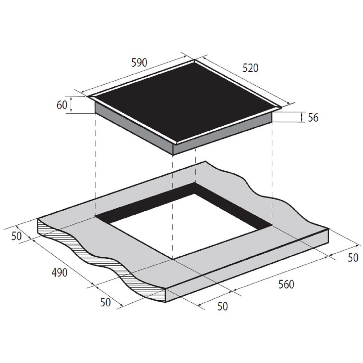 Индукционная варочная панель ZUGEL ZIH604W - фото 2