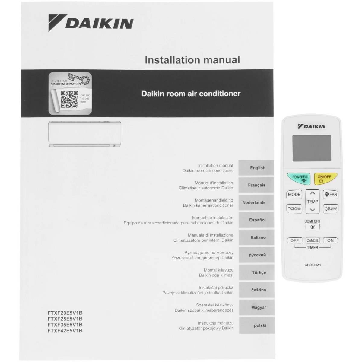 Сплит-система DAIKIN FTXF20E/RXF20E - фото 4