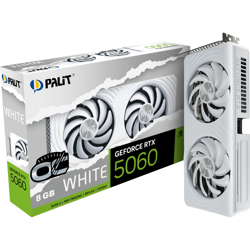 Видеокарта NVIDIA GeForce RTX 5060 Palit White OC 8Gb (NE75060U19P1-GB2063M) - фото 11