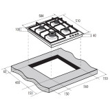 Газовая варочная панель ZUGEL ZGH601W