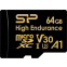 Карта памяти 64Gb MicroSD Silicon Power Golden High Endurance (SP064GBSTXDV3V1H)