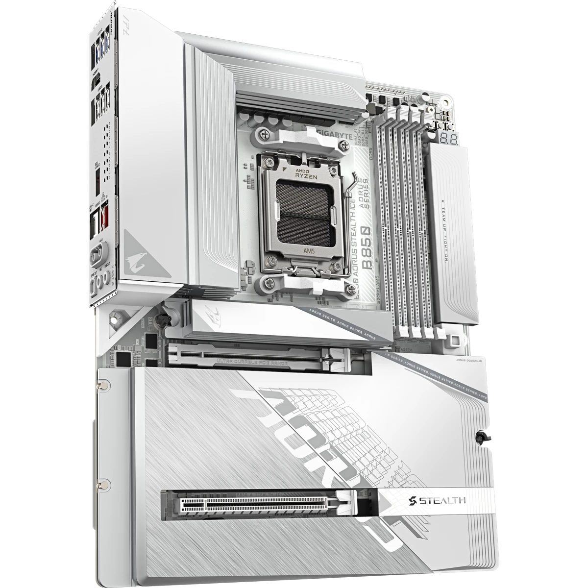 Материнская плата Gigabyte B850 AORUS STEALTH ICE - фото 3