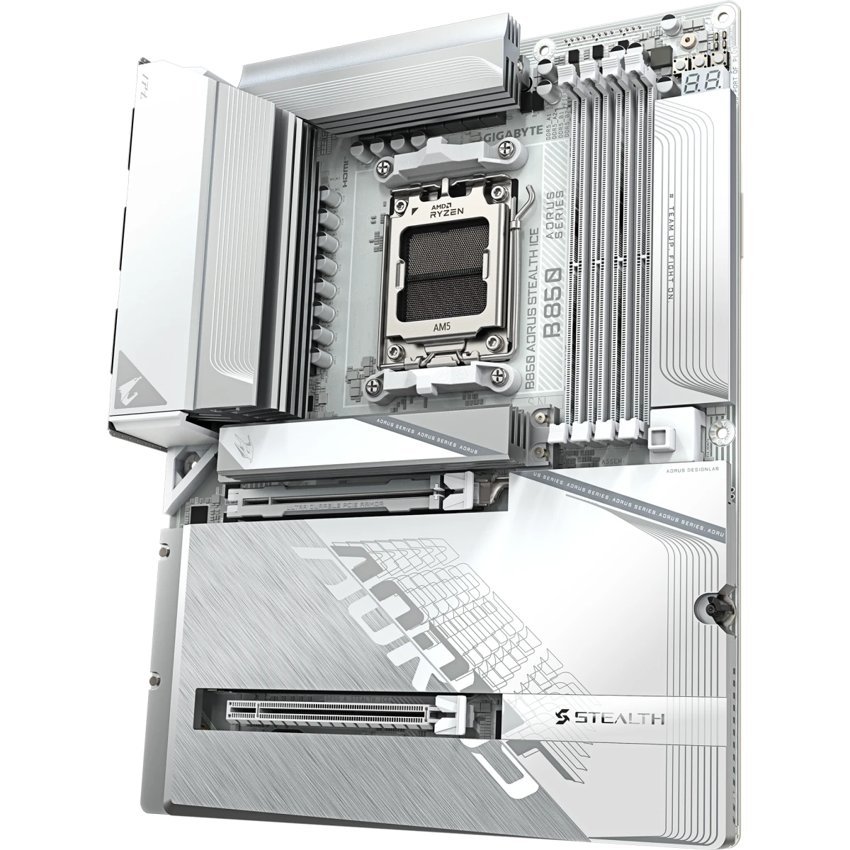 Материнская плата Gigabyte B850 AORUS STEALTH ICE - фото 4