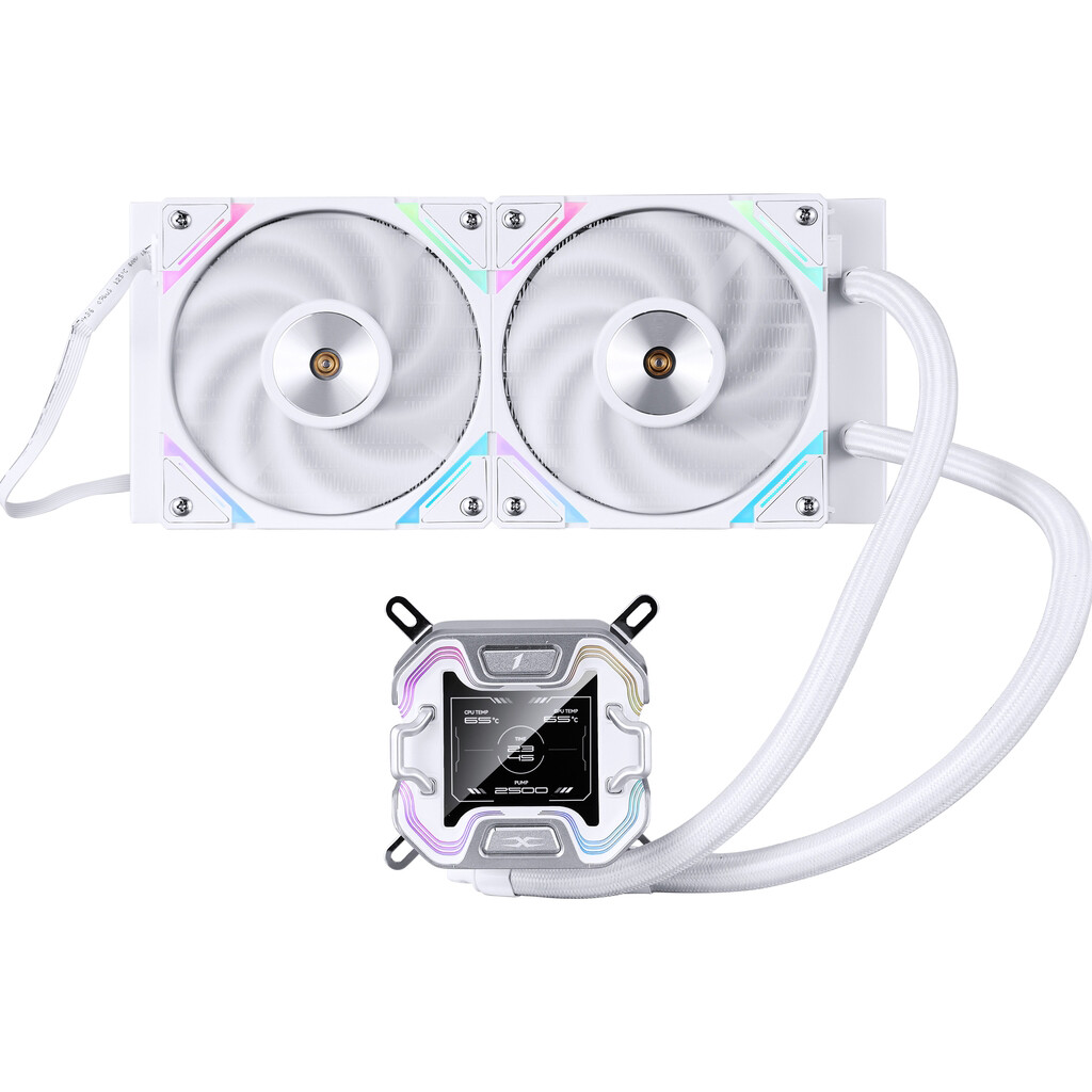 Система жидкостного охлаждения 1STPLAYER X-240 White - X-240-WH - фото 4