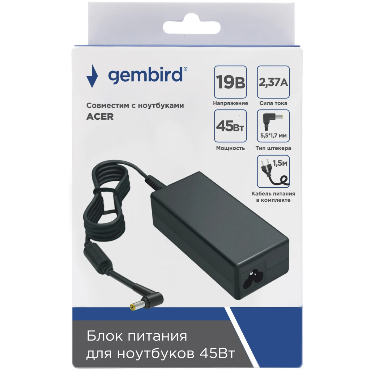 Блок питания для ноутбука Gembird NPA-AC38 - фото 2