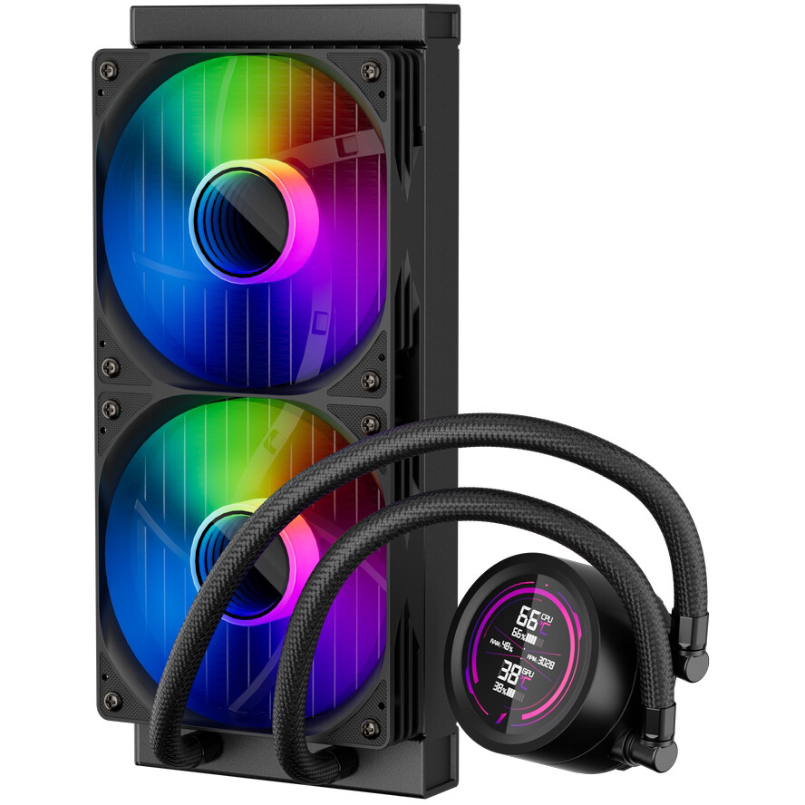 Система жидкостного охлаждения 1STPLAYER TS4 240 Black - TS4-240-BK - фото 5