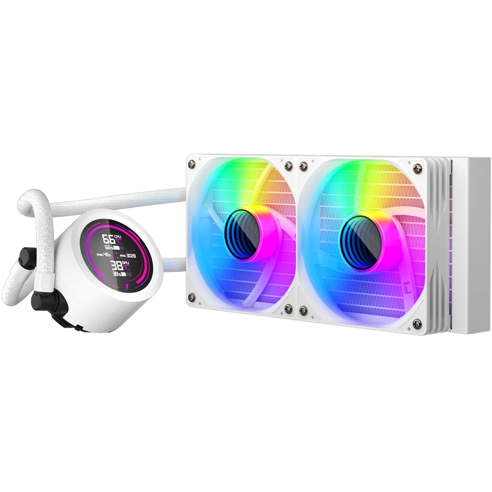 Система жидкостного охлаждения 1STPLAYER TS4 240 White - TS4-240-WH - фото 2