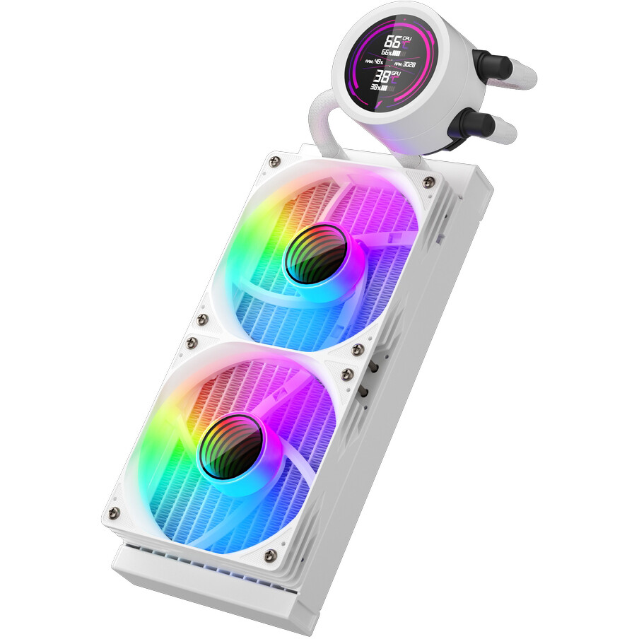 Система жидкостного охлаждения 1STPLAYER TS4 240 White - TS4-240-WH - фото 5