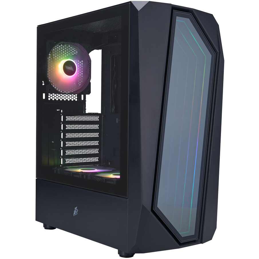Корпус 1STPLAYER INFINITE SPACE IS6 ARGB Black - IS6-BK-2F7R-1F7
