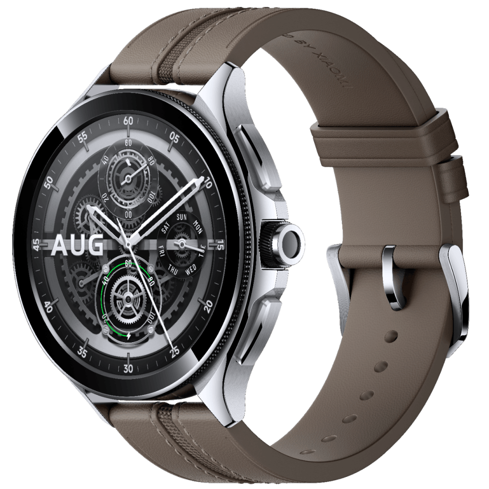 Умные часы Xiaomi Watch 2 Pro LTE Silver Case with Brown Leather Strap (M2233W1) - BHR7210GL