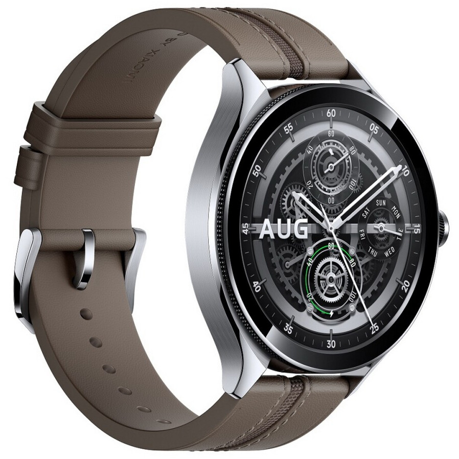 Умные часы Xiaomi Watch 2 Pro LTE Silver Case with Brown Leather Strap (M2233W1) - BHR7210GL - фото 2