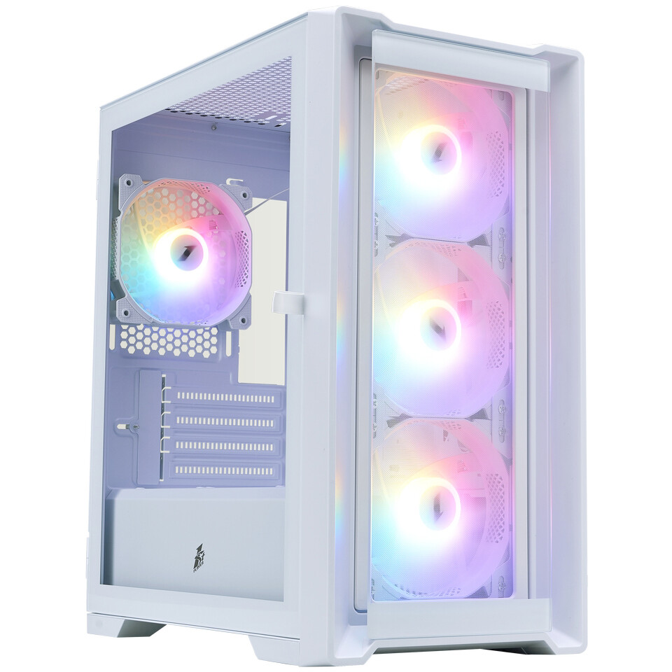 Корпус 1STPLAYER TRILOBITE T4-G FRGB White - T4-G-WH-4F1-W