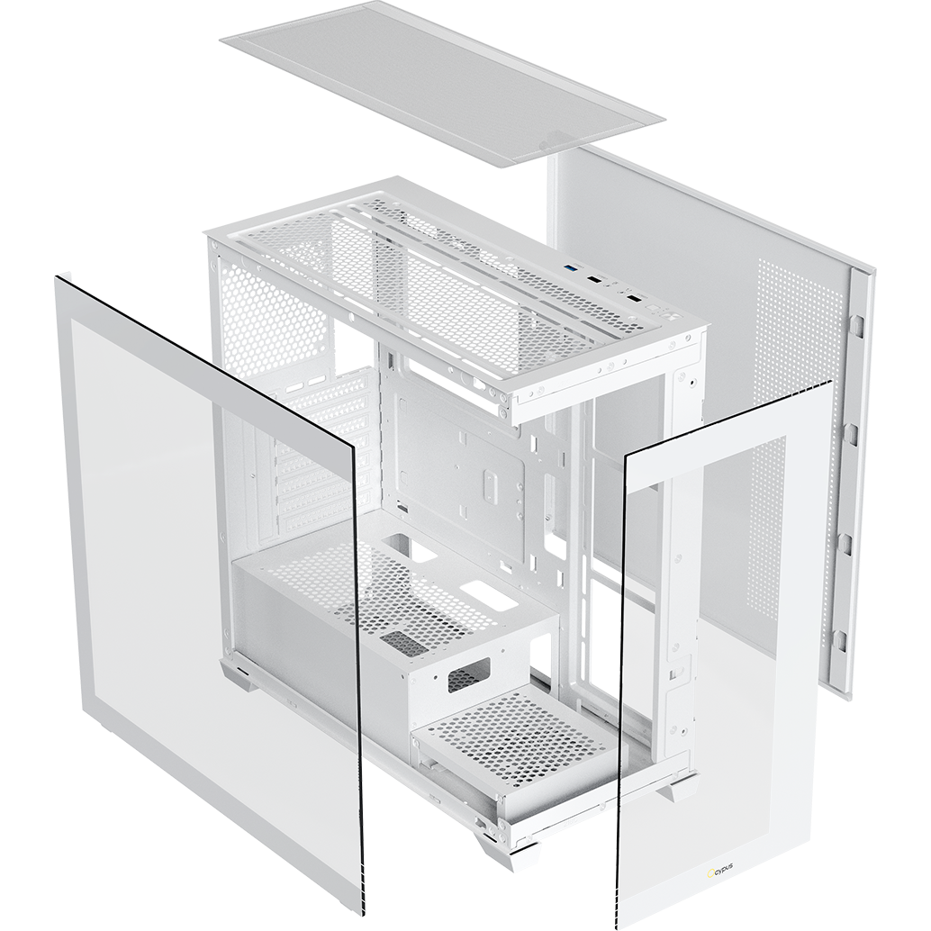Корпус Ocypus Gamma C72 WH ARGB - Gamma-C72-WHD400XX-GL - фото 8