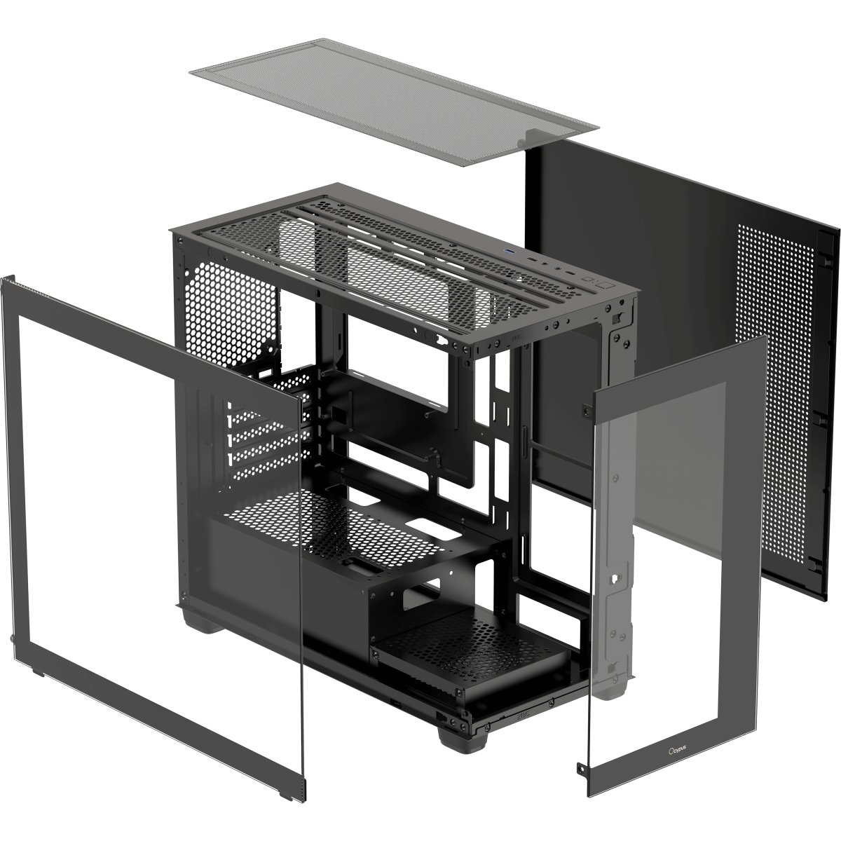 Корпус Ocypus Gamma C52 BK - Gamma-C52-BKD000XX-GL - фото 8