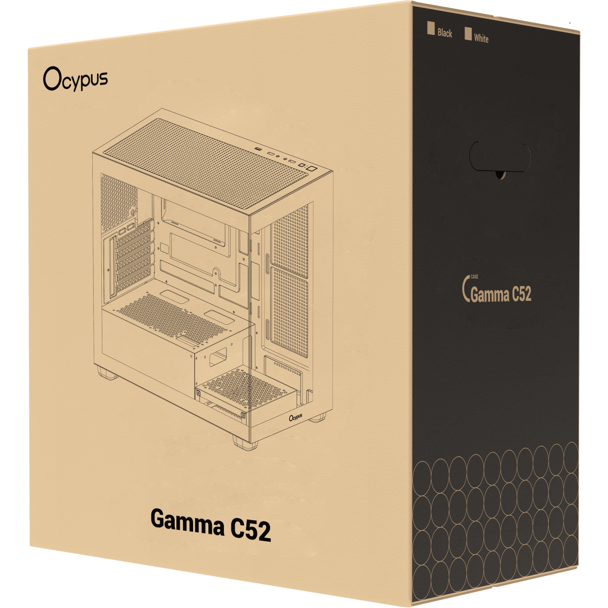 Корпус Ocypus Gamma C52 BK - Gamma-C52-BKD000XX-GL - фото 9