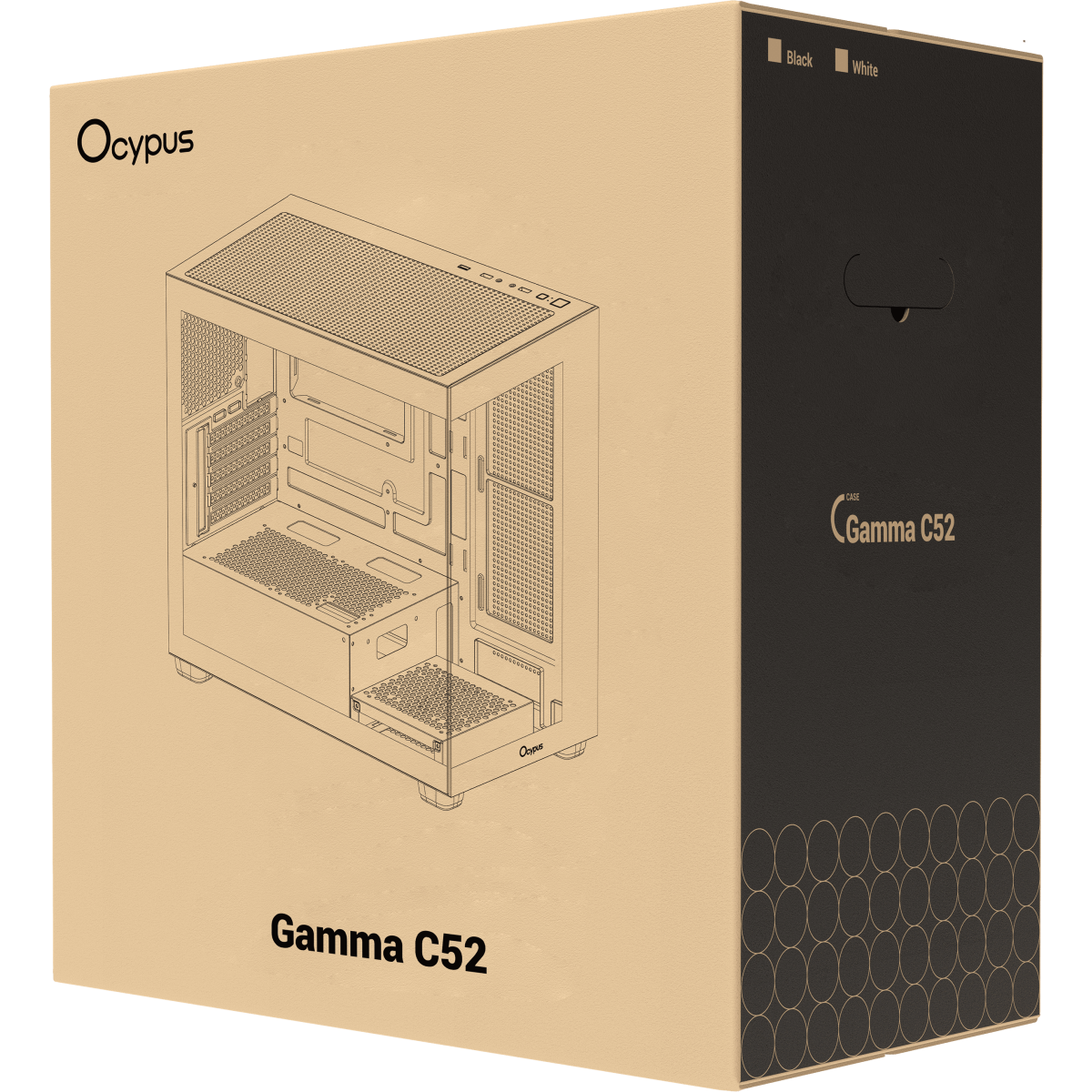 Корпус Ocypus Gamma C52 WH - Gamma-C52-WHD000XX-GL - фото 9