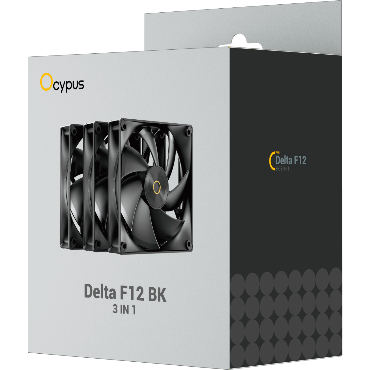 Вентилятор для корпуса Ocypus Delta F12 BK (3 шт.) - Delta-F12-BK3NM00X-GL - фото 7