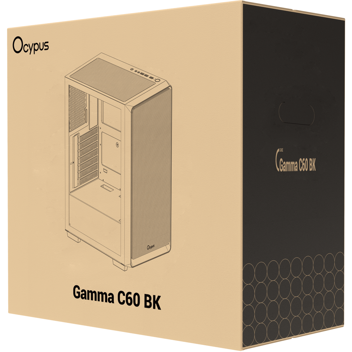 Корпус Ocypus Gamma C60 BK - Gamma-C60-BKG000XX-GL - фото 9