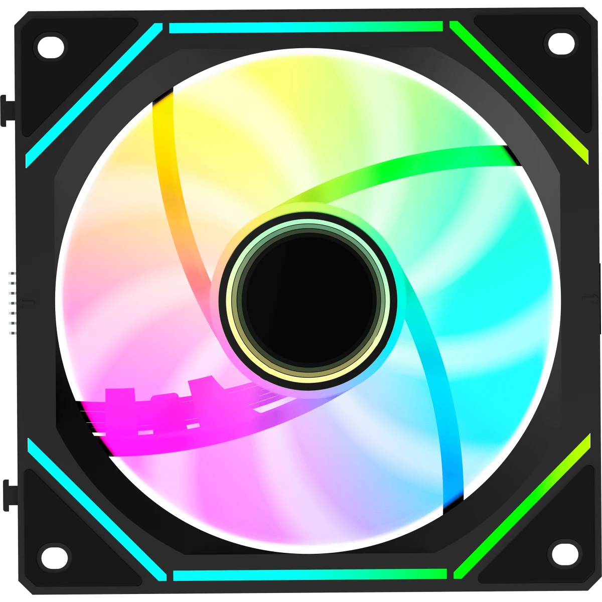 Вентилятор для корпуса Ocypus Gamma F12 UNI BK ARGB REVERSE BLADE (3 шт.) - Gamma-F12-BK3AM01U-GL - фото 2