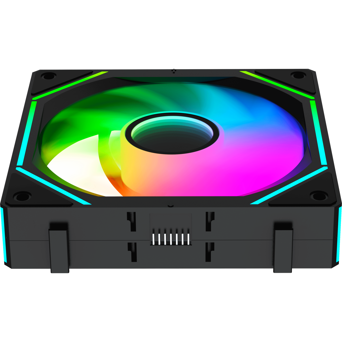 Вентилятор для корпуса Ocypus Gamma F12 UNI BK ARGB REVERSE BLADE (3 шт.) - Gamma-F12-BK3AM01U-GL - фото 3