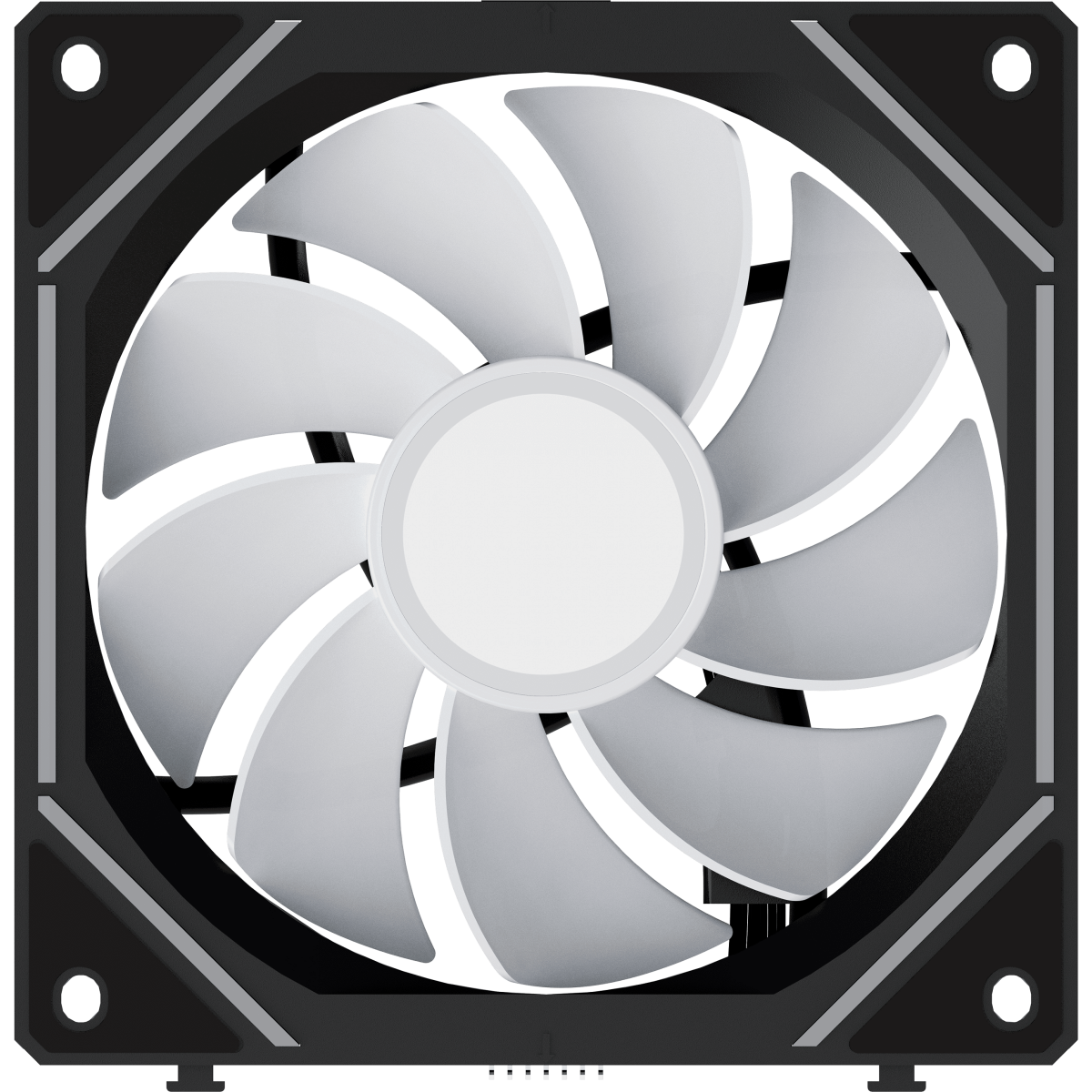 Вентилятор для корпуса Ocypus Gamma F12 UNI BK ARGB REVERSE BLADE (3 шт.) - Gamma-F12-BK3AM01U-GL - фото 4