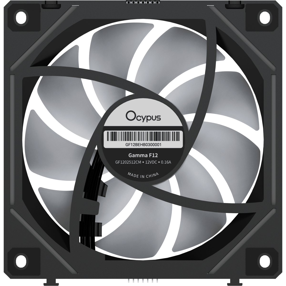 Вентилятор для корпуса Ocypus Gamma F12 UNI BK ARGB REVERSE BLADE (3 шт.) - Gamma-F12-BK3AM01U-GL - фото 5