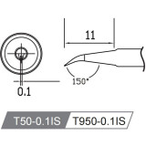 Жало Atten T50-0.1IS (ACF032448)