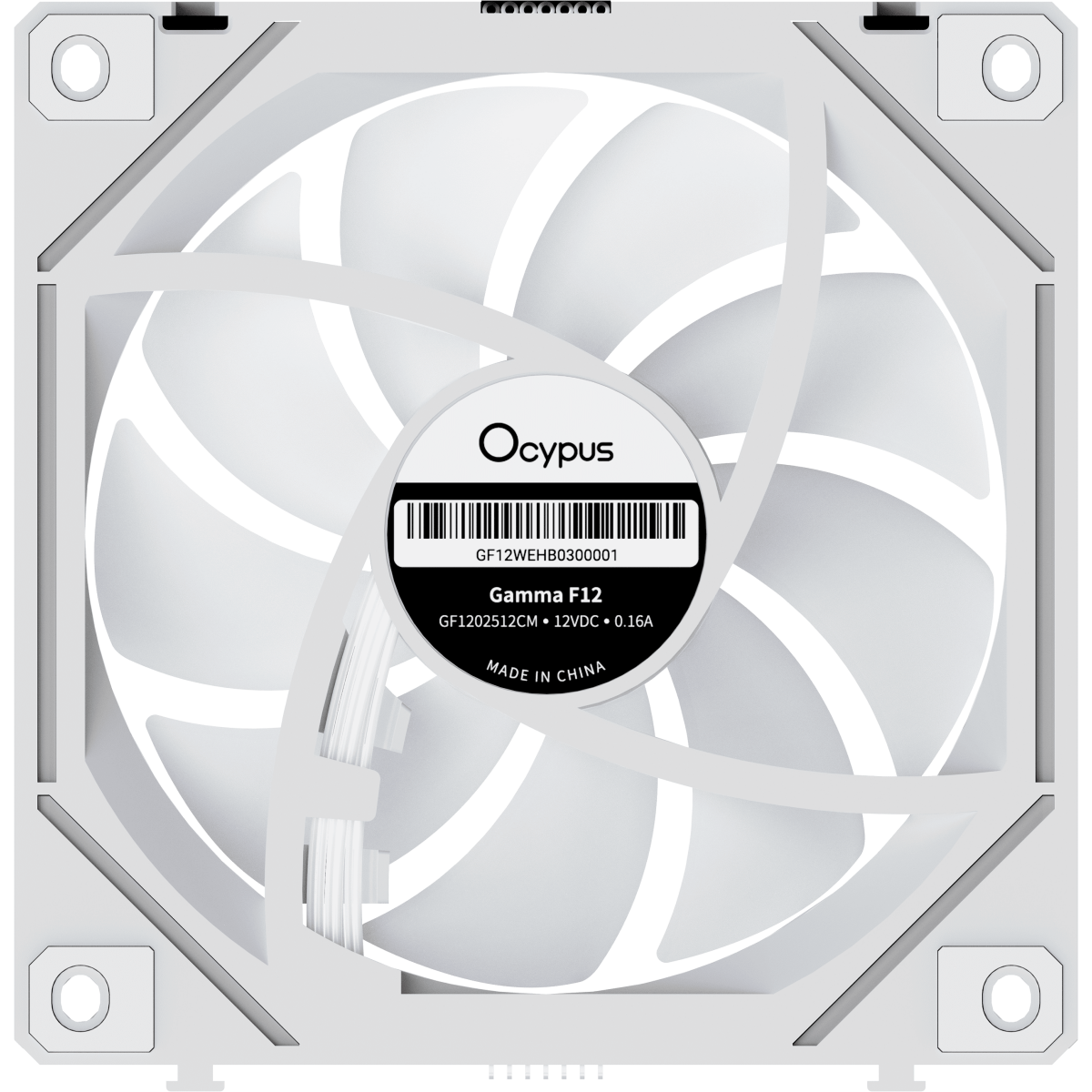 Вентилятор для корпуса Ocypus Gamma F12 UNI WH ARGB REVERSE BLADE (3 шт.) - Gamma-F12-WH3AM01U-GL - фото 5
