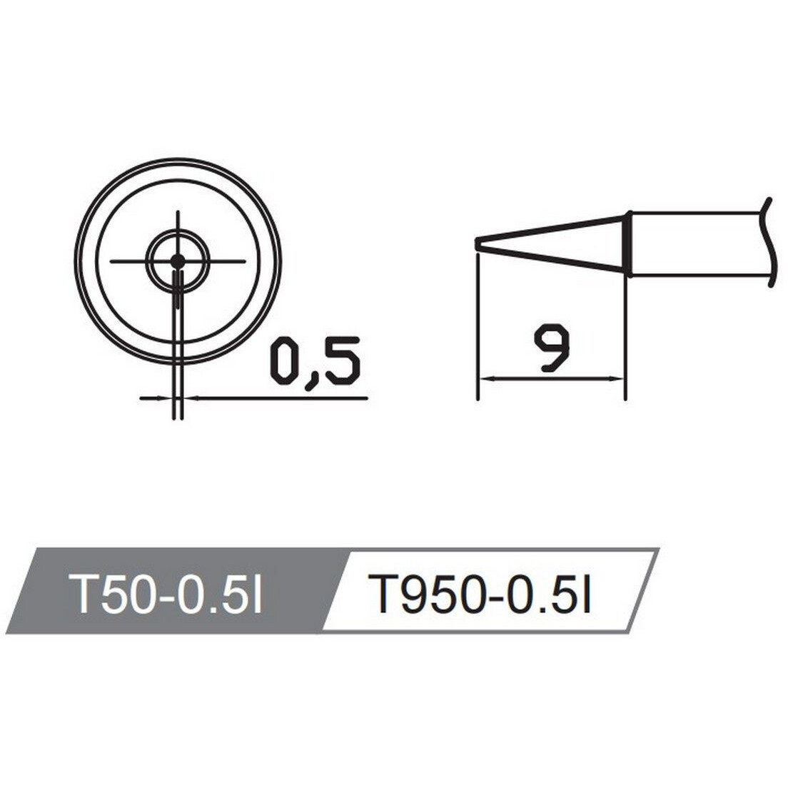 Жало Atten T50-0.5I - ACF029606 - фото 3