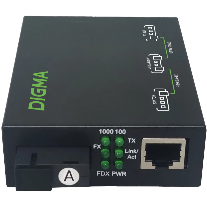Медиаконвертер Digma DMC-1G35-20A