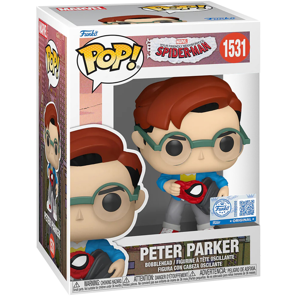 Фигурка Funko POP! Bobble Marvel FNSM Peter Parker - 87225 - фото 2